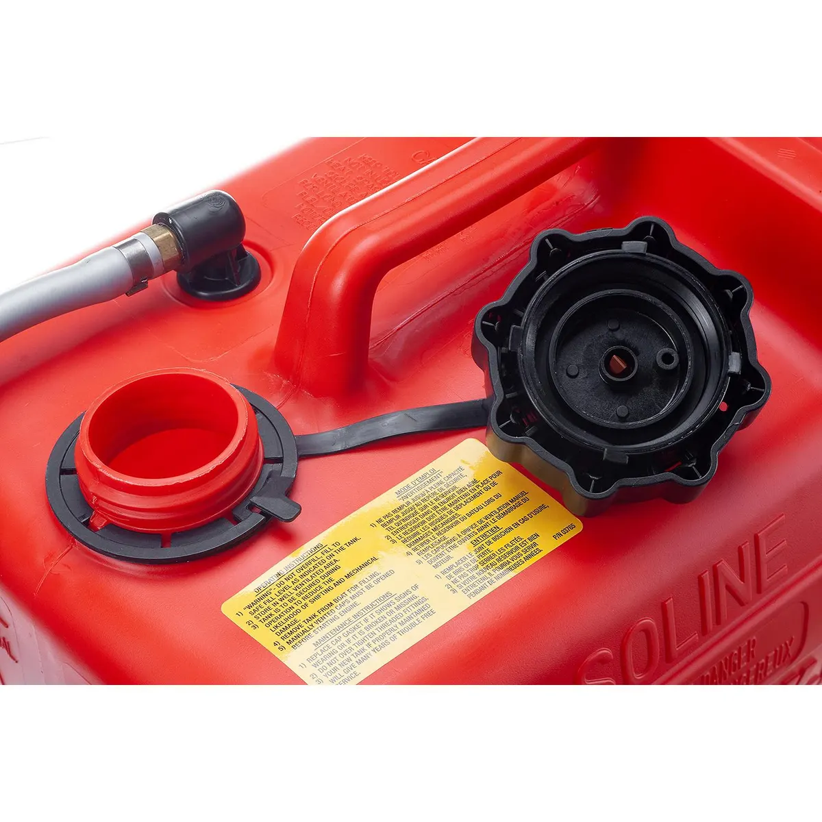 Quicksilver 8M0045692 Portable Marine Boat Fuel Tank with Fuel Demand Valve, 3.2 Gallon Capacity