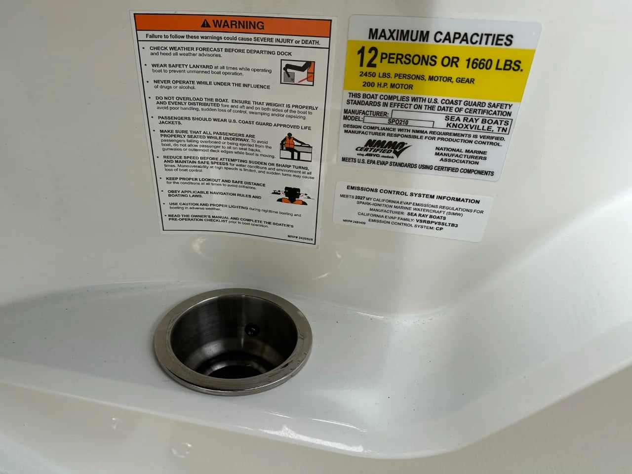 2027 Sea Ray SPX 210 Outboard 21.0 feet, Somers Point, New Jersey #43