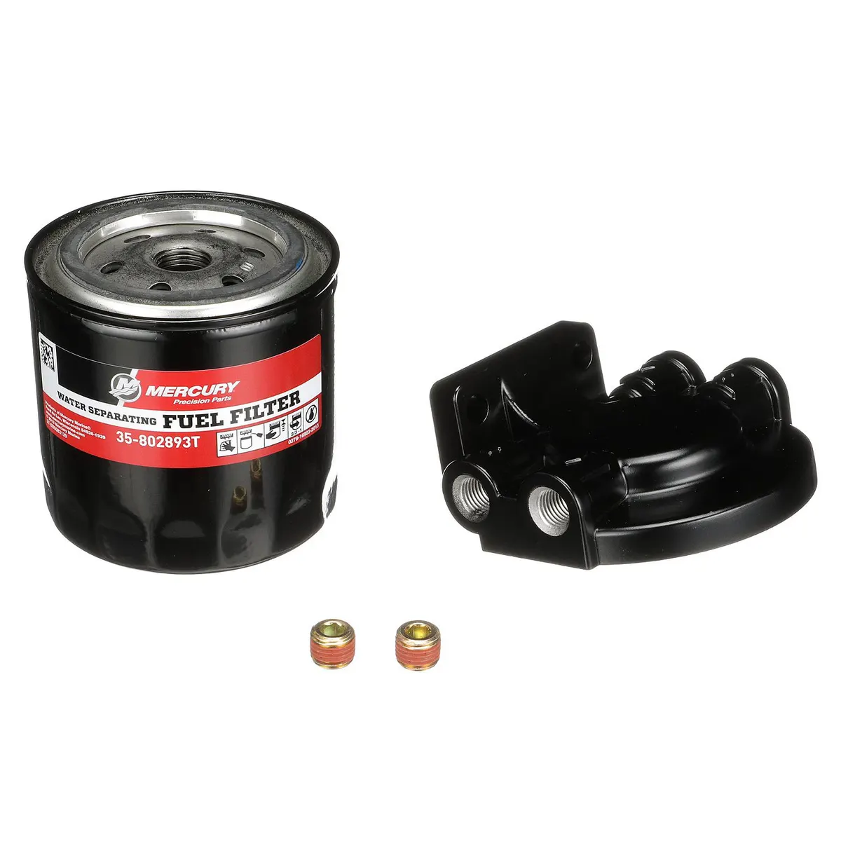 Mercury 802893A4 Remote-Mounting Water Separating Fuel Filter Kit for Select Outboards and MerCruiser engines
