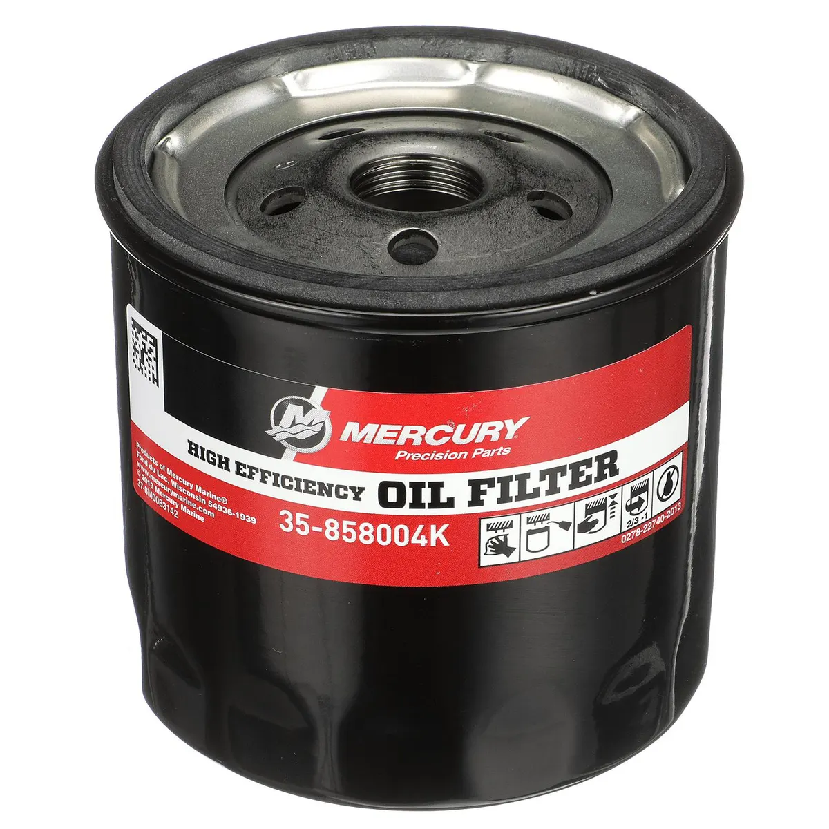 Mercury 858004K High Performance Oil Filter for MerCruiser Sterndrive and Inboard Engines