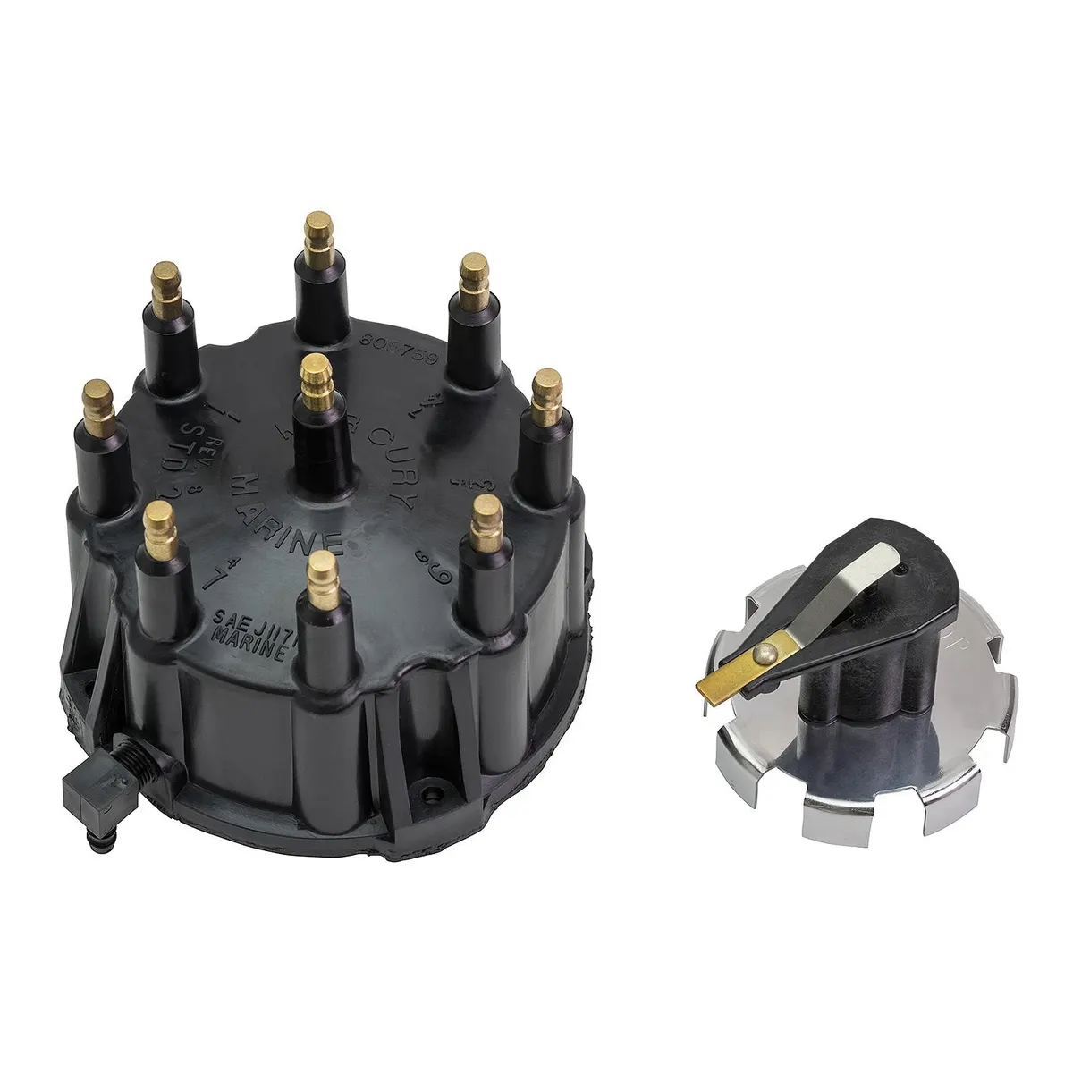 Quicksilver 805759Q3 Distributor Cap Kit for Marinized V8 Engines by GM with Thunderbolt IV and V HEI Ignition Systems
