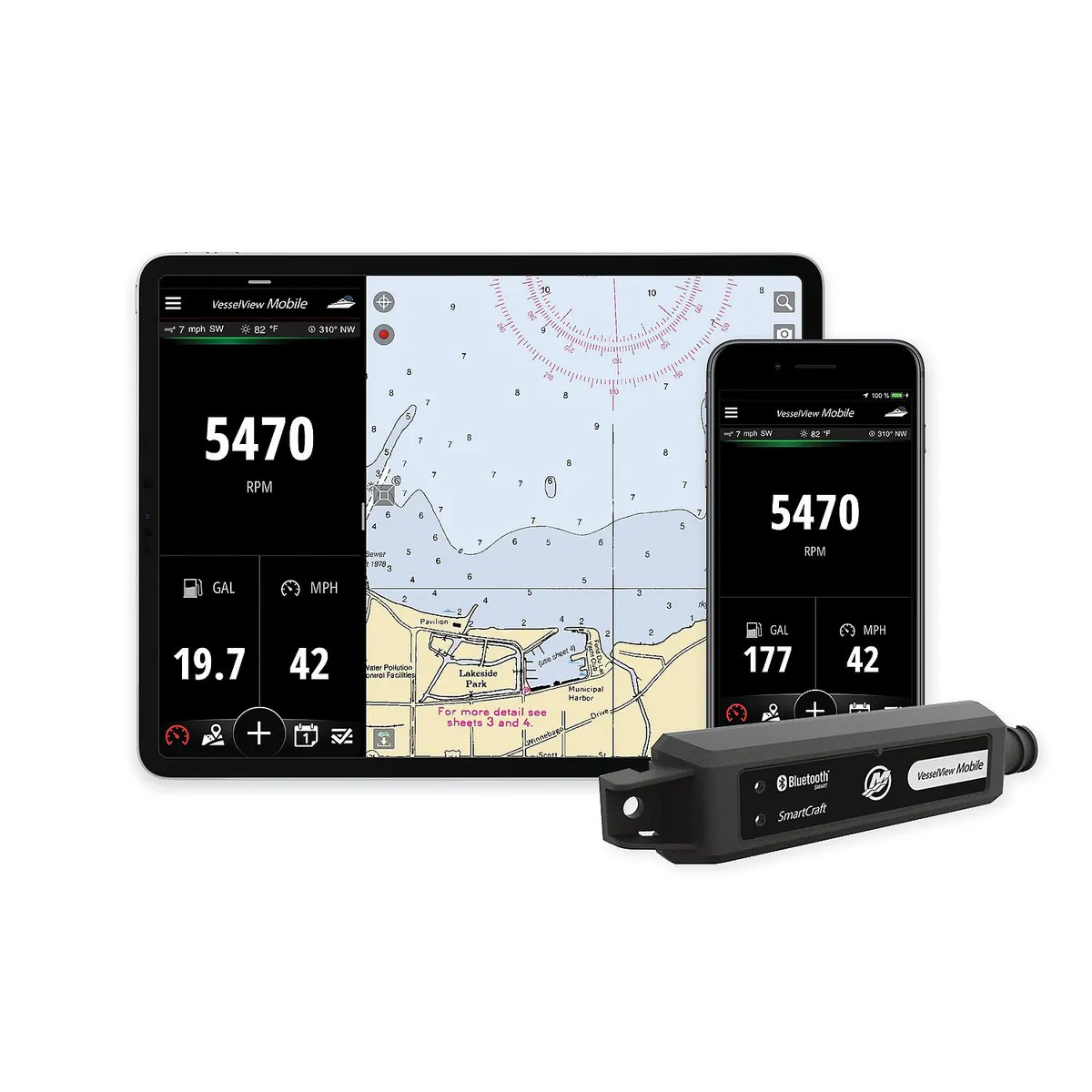 VesselView Mobile, Engine Monitoring System