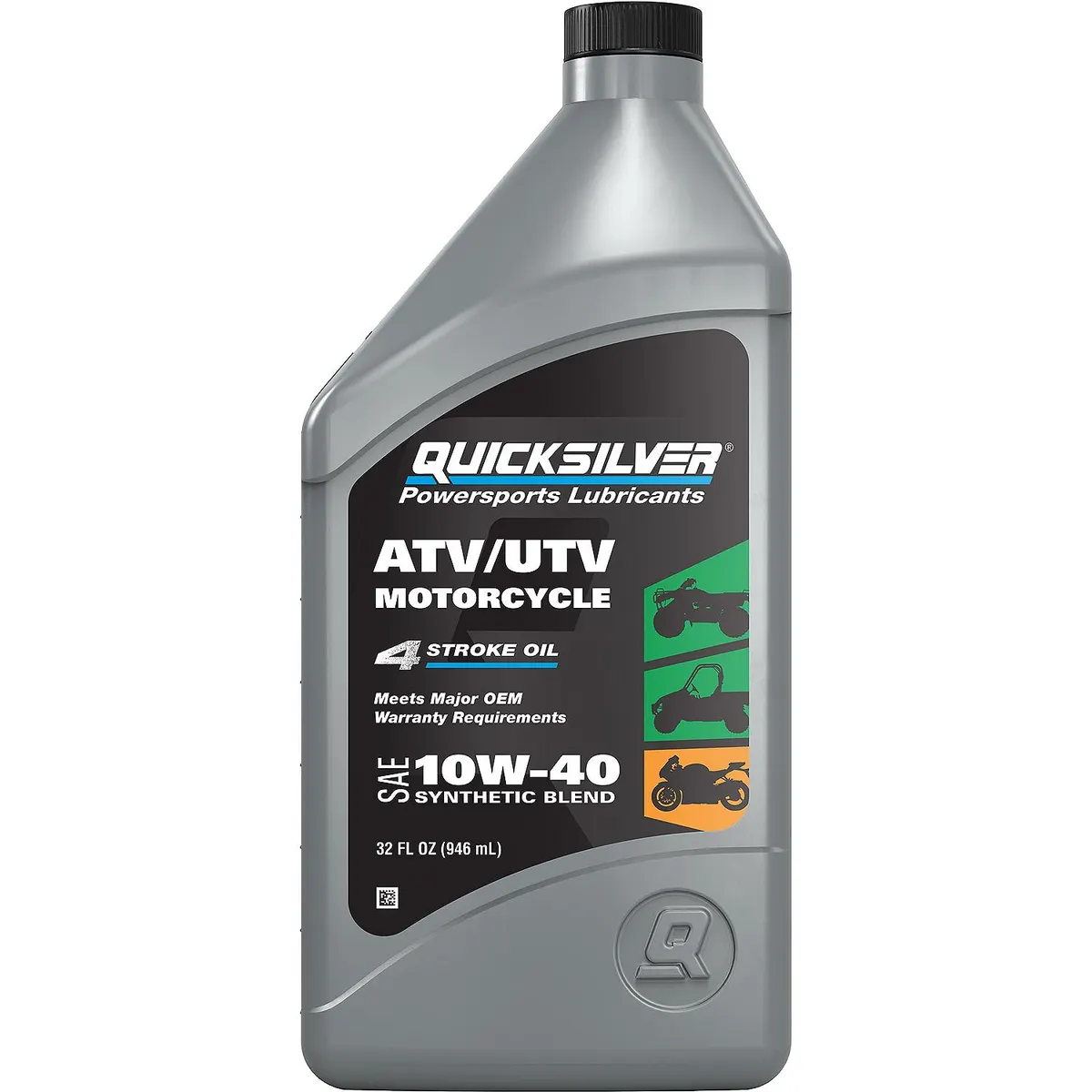 Quicksilver 10W-40 Synthetic Blend ATV/UTV/Motorcycle Oil
