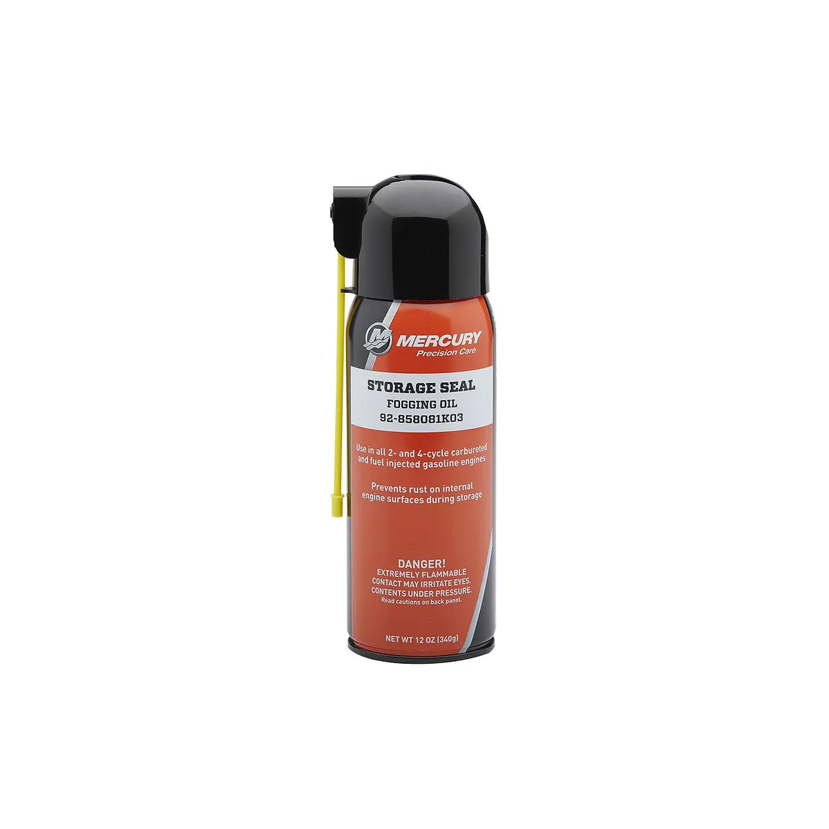 Mercury 858081K03 Storage Seal Fogging Oil for 2-Stroke and 4-Stroke Gas Engines, 12 oz Spray Can