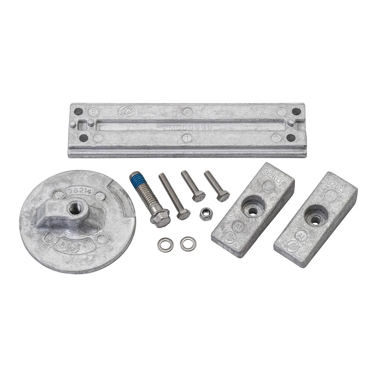 Quicksilver 8M0107550 Aluminum Anode Kit for Mercury Verado and OptiMax Outboards