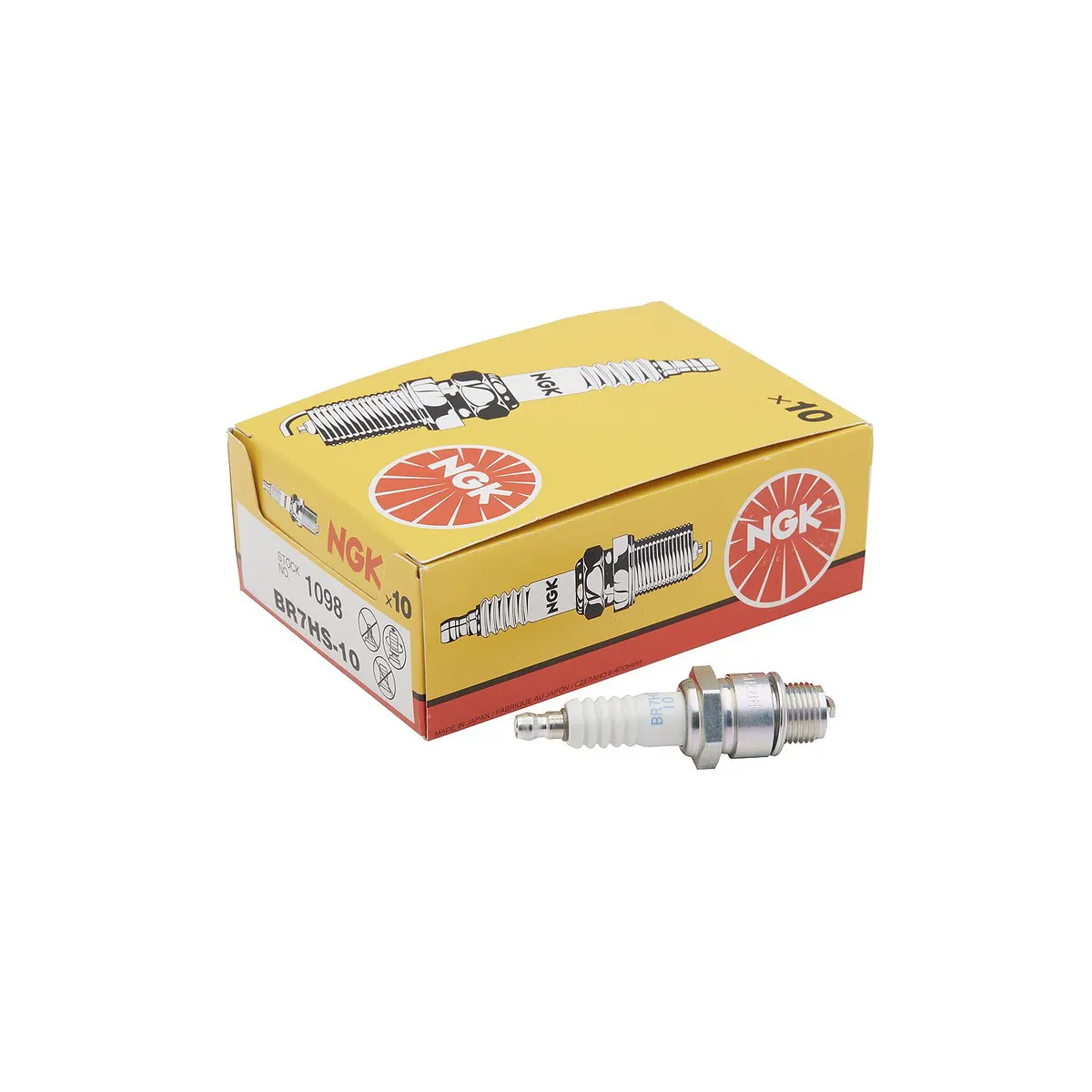 Quicksilver 8M0181925 NGK BR7HS-10 Spark Plug, Pack of 10