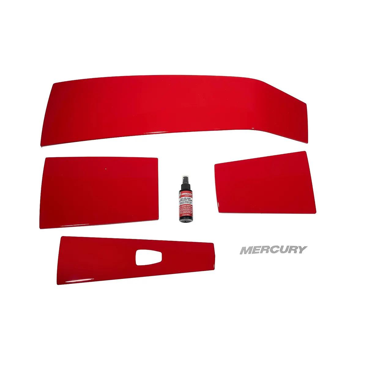 Mercury 8M0142211 Redline Red Accent Panel Kit for 3.4L V6 175-225hp FourStroke Outboards