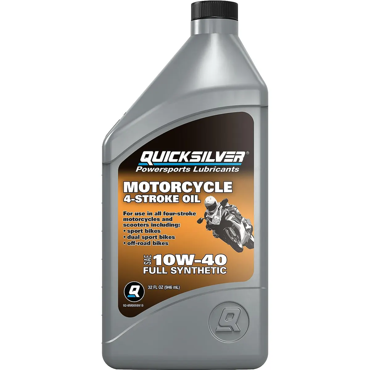 Quicksilver 10W-40 4-Stroke Full Synthetic Motorcycle Oil