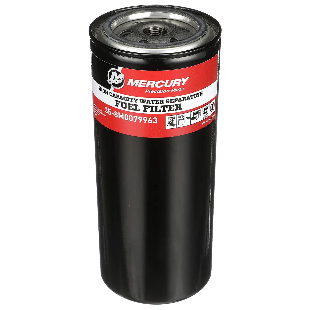 Mercury 8M0079963 High-Capacity Water Separating Fuel Filter for Select Outboard, Sterndrive and Inboard Engines