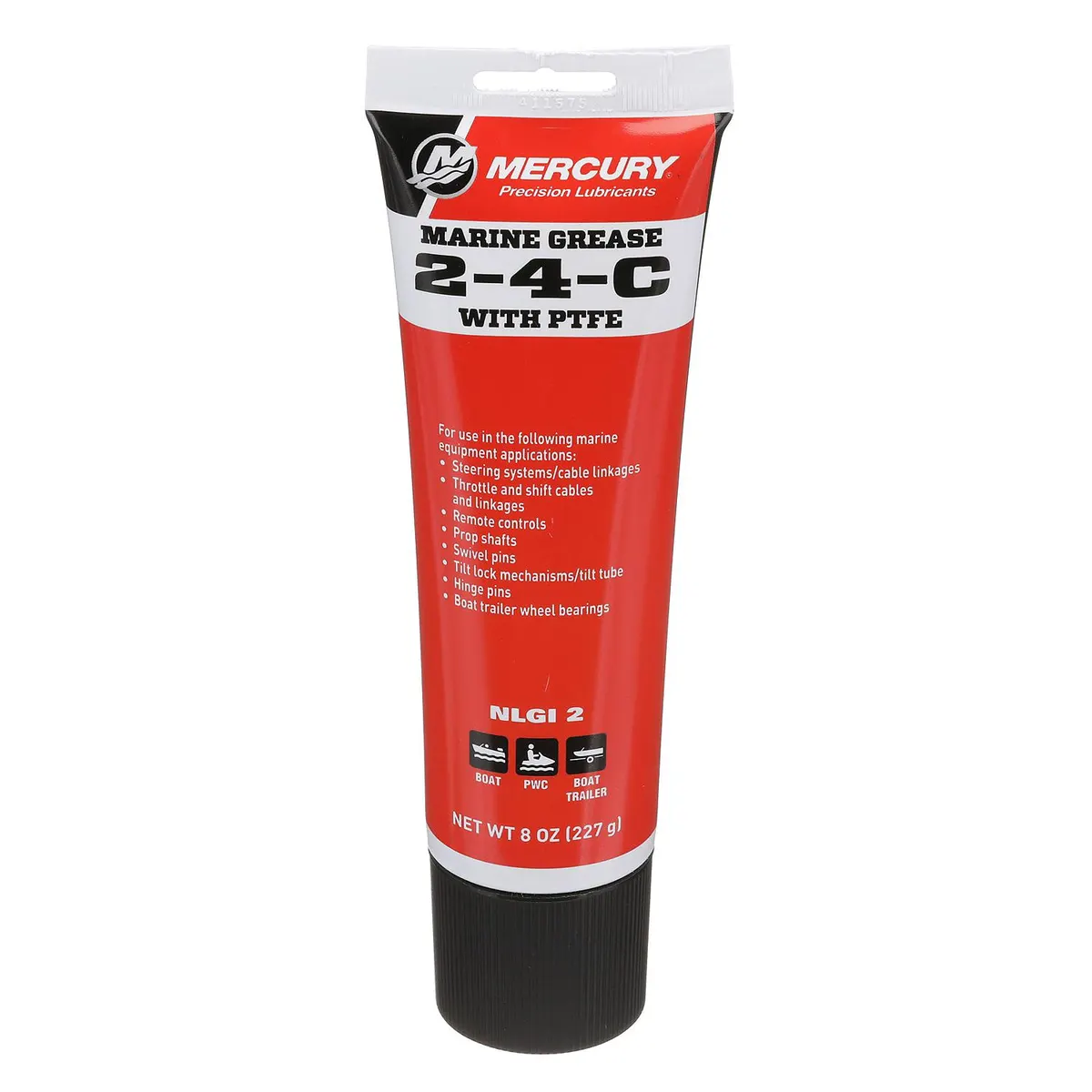 Mercury 2-4-C Marine Grease with PTFE, Multi-Purpose Marine Lubricant