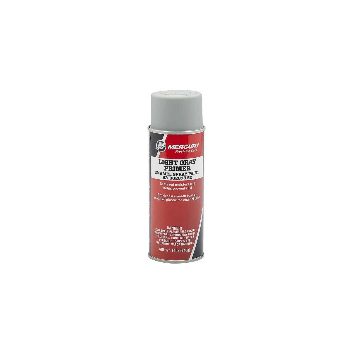 Mercury 80287852 Light Gray Primer Enamel Spray Paint, 12 oz Spray Can