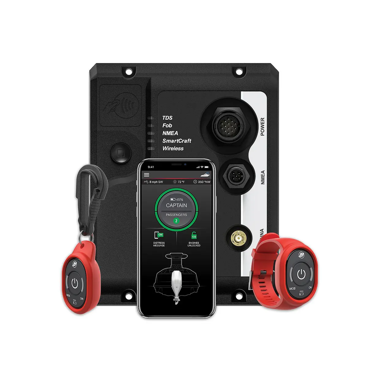 1st Mate Marine Safety and Security System Kit for Mercury SmartCraft Engines