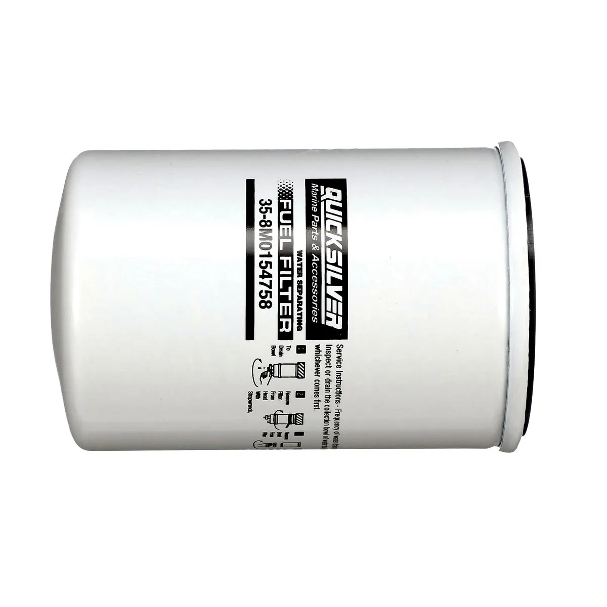 Quicksilver 8M0154758 Water Separating Fuel Filter for Various Marine Engines