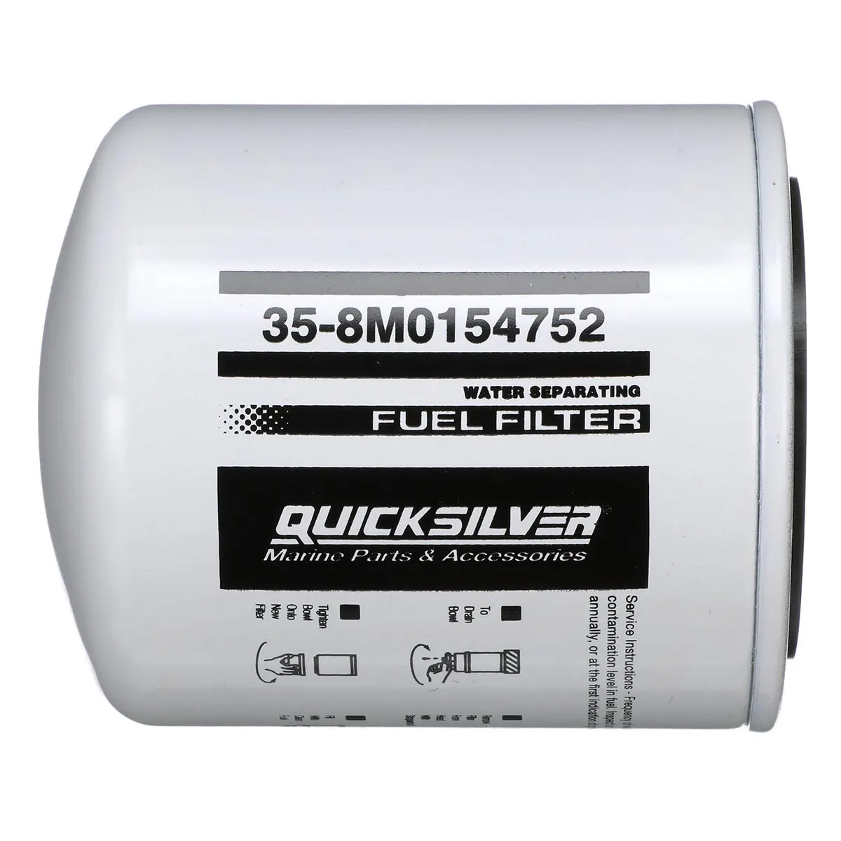 Quicksilver 8M0154752 Water Separating Fuel Filter for Select Yamaha Outboards