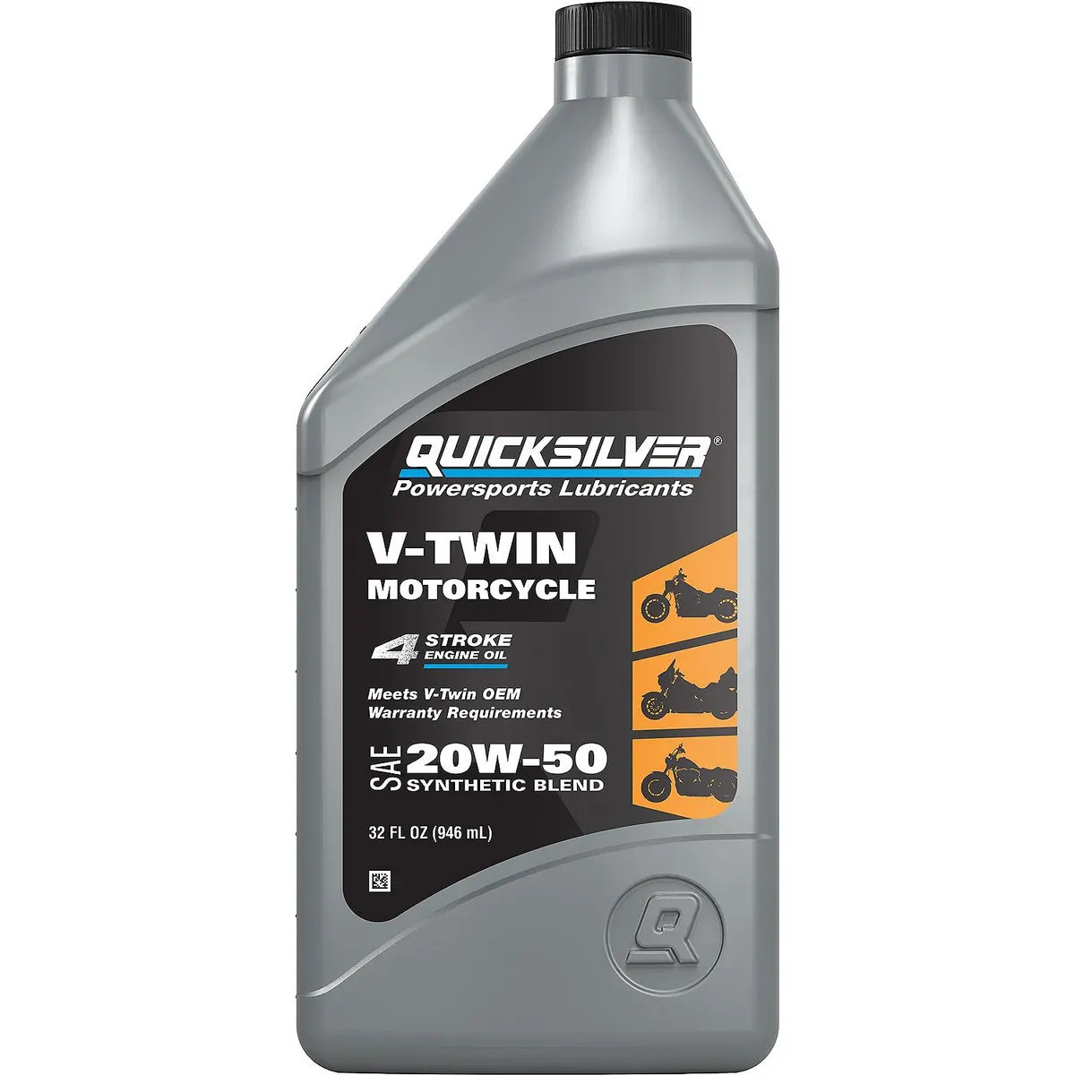 Quicksilver 20W-50 Synthetic Motorcycle Oil