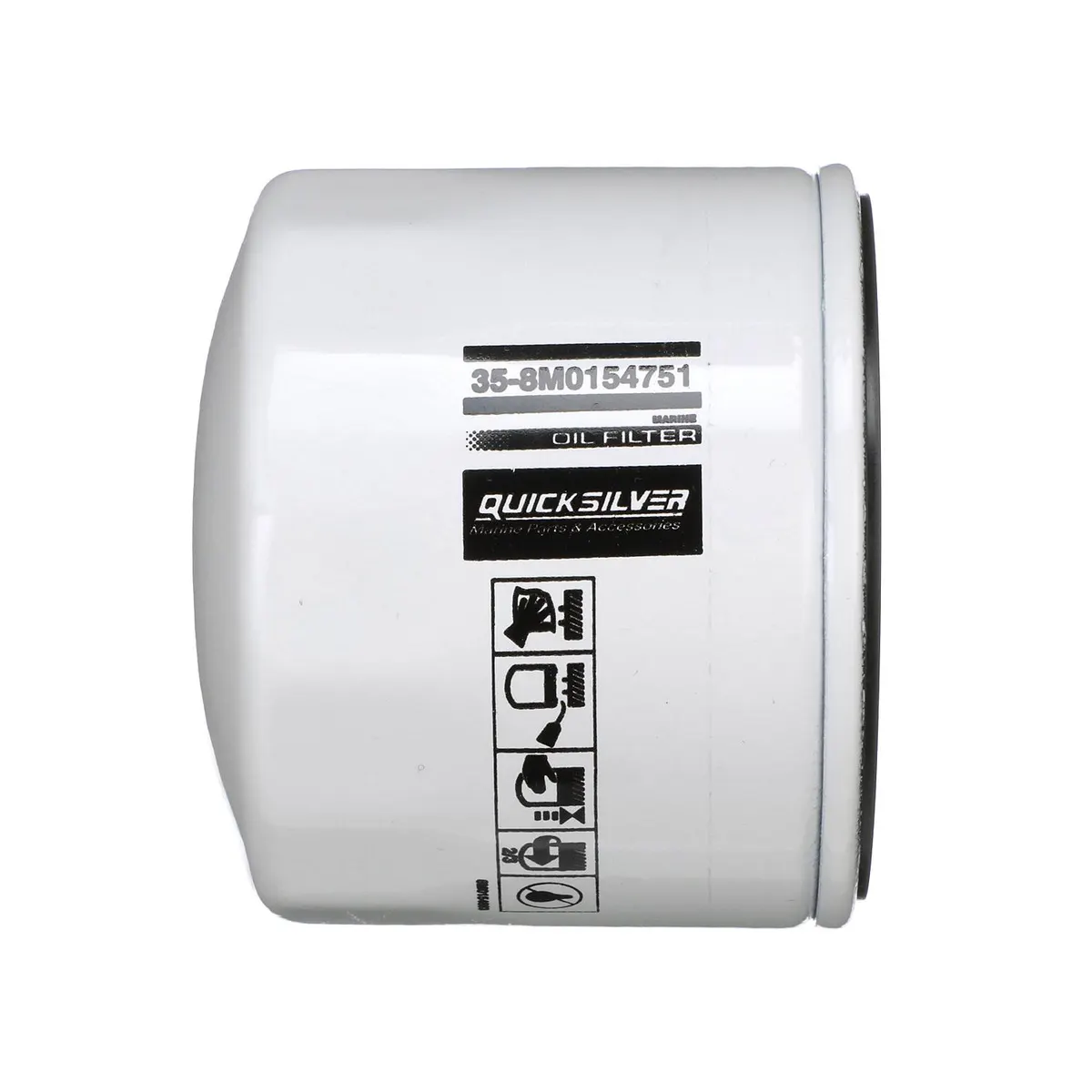 Quicksilver 8M0154751 20 Micron Oil Filter for Various Marine Engines