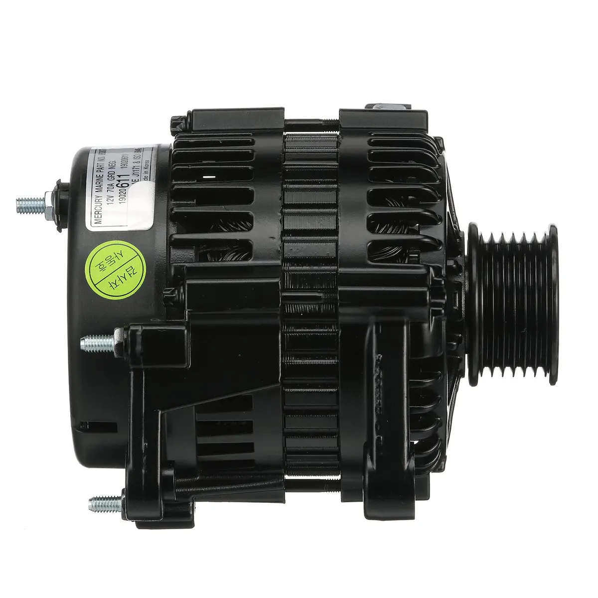 Quicksilver 863077T 65 Amp Alternator, Delco, Serpentine Belt for Select MerCruiser Sterndrive and Inboard Engines
