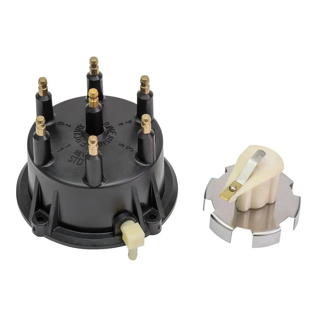 Quicksilver 815407Q5 Distributor Cap Kit for Marinized V6 Engines by GM with Thunderbolt IV and V HEI Ignition Systems