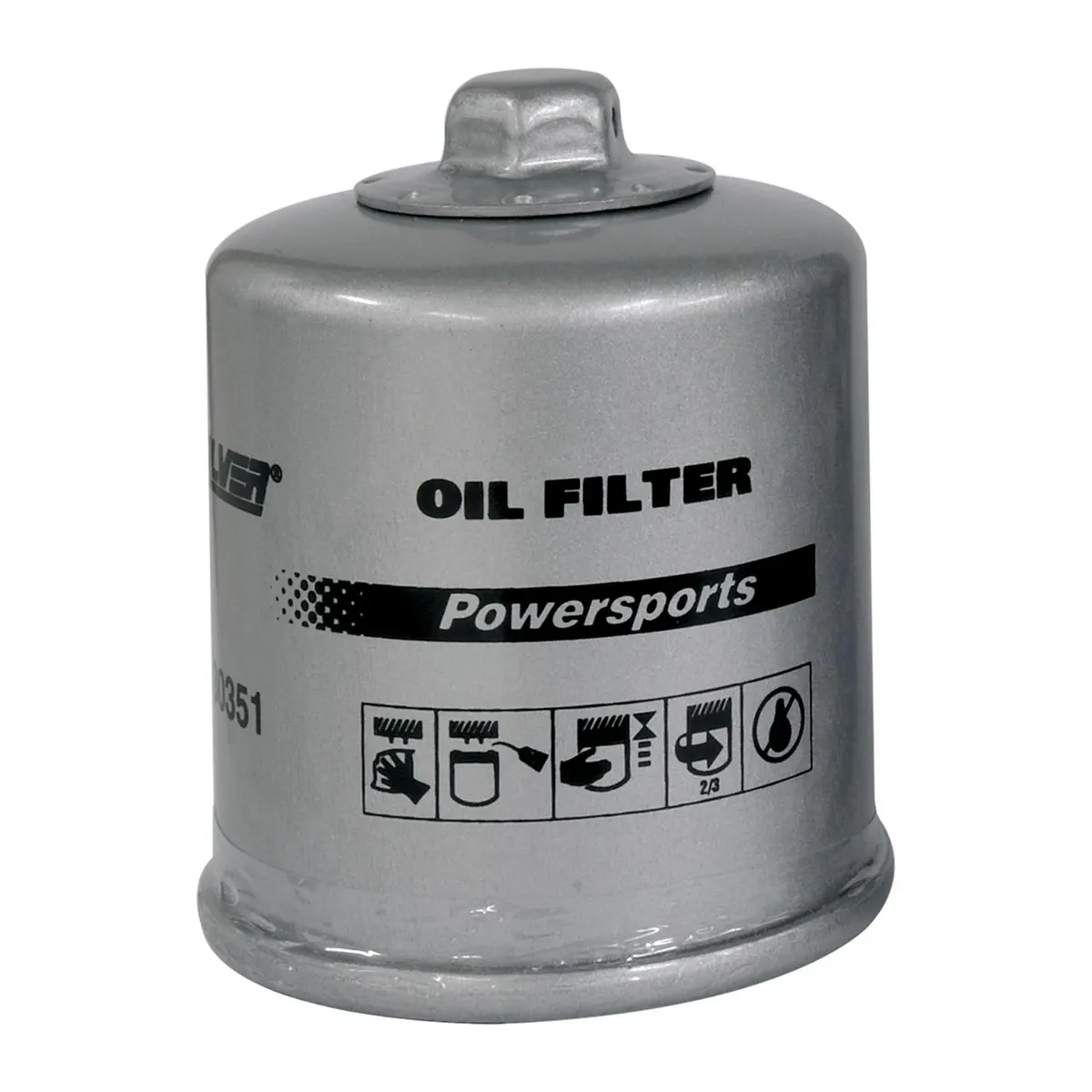 Quicksilver 8M0130351 Engine Oil Filter for Honda, Kawasaki, Polaris, and Yamaha ATVs, UTVs, PWCs, and Motorcycles
