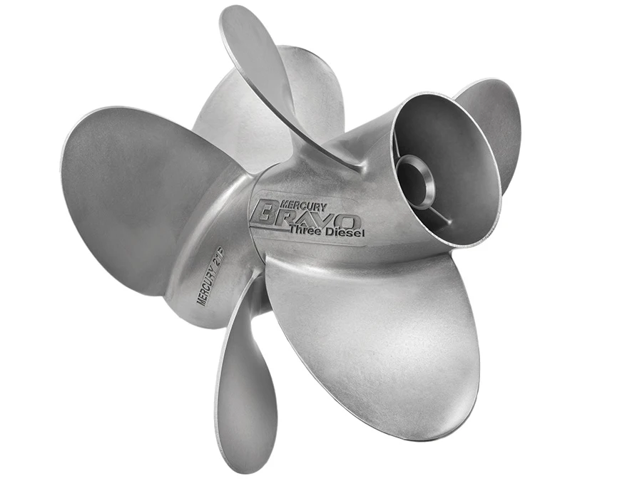 MerCruiser Bravo Three Diesel 4-Blade Stainless Steel, 16" Dia. X 23" Pitch, Left Hand Rotation