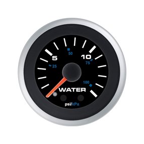 Water Pressure (15PSI) Gauge Kit – Black Face