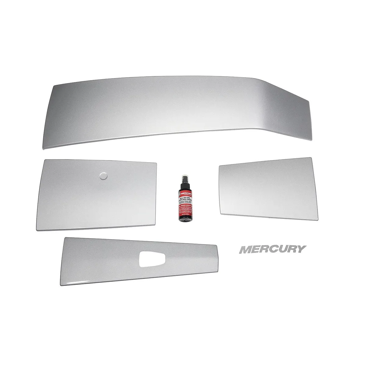 Mercury 8M0142213 Accent Panel Kit in Mercury Silver for 3.4L V6 175-225hp FourStroke Outboards