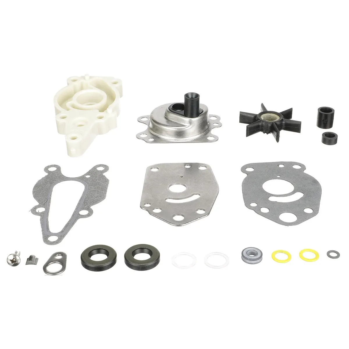 Quicksilver 42089A5 Water Pump Repair Kit for Mercury or Mariner 6-15hp 2-Stroke & 4-Stroke Outboards