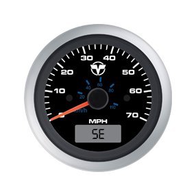 Speedometer (Black) – 70MPH, GPS-enabled