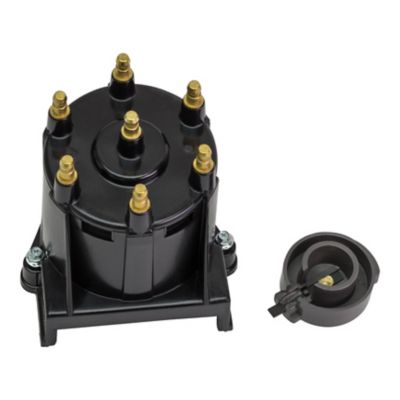 Quicksilver 850484T3 Distributor Cap and Rotor Kit for Marinized V6 Engines by General Motors w/ Delco HEI Ignition Systems