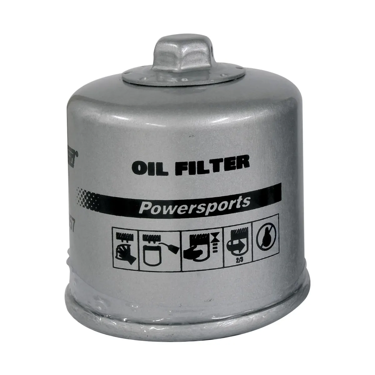 Quicksilver 8M0130357 Engine Oil Filter for Aprilia, Arctic Cat, Kawasaki, and Suzuki ATVs and Motorcycles