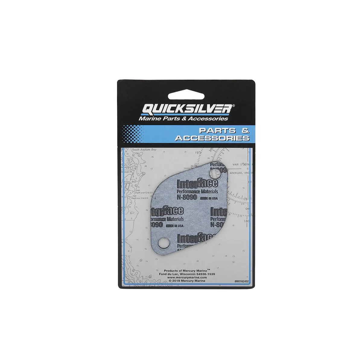 Quicksilver 33179Q02 Thermostat Gasket, MerCruiser, V6 & V8 w/ Flat Cover Plate