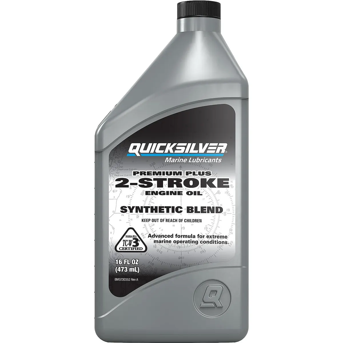 Quicksilver Premium Plus 2-Stroke Synthetic Blend Marine Engine Oil