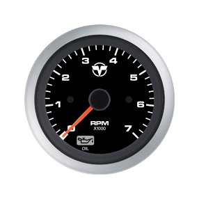 Tachometer With Low Oil Pressure Warning Light