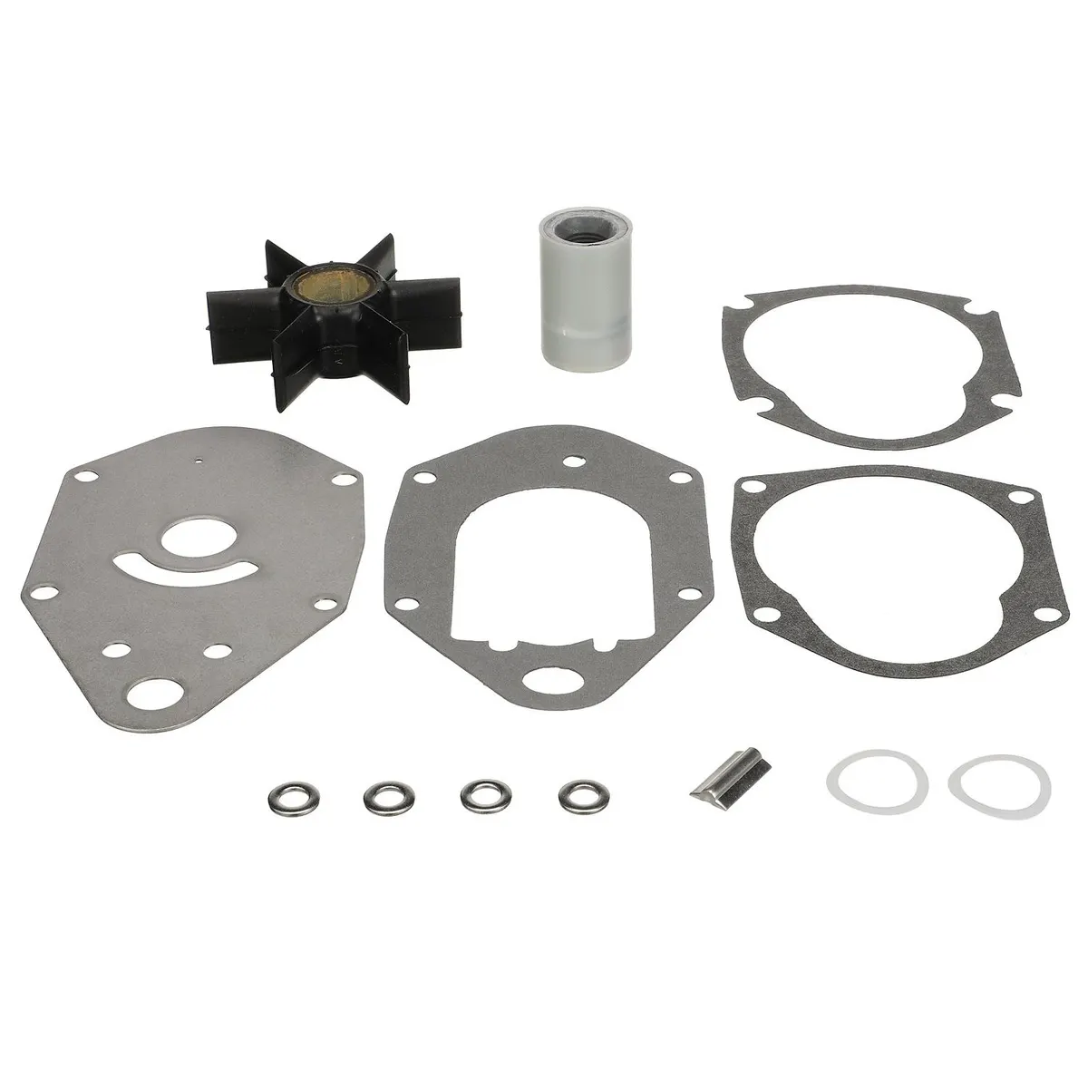 Mercury 19453T2 Water Pump Impeller Repair Kit for Mercury 50-60hp TwoStroke Outboards with Standard Gearcase