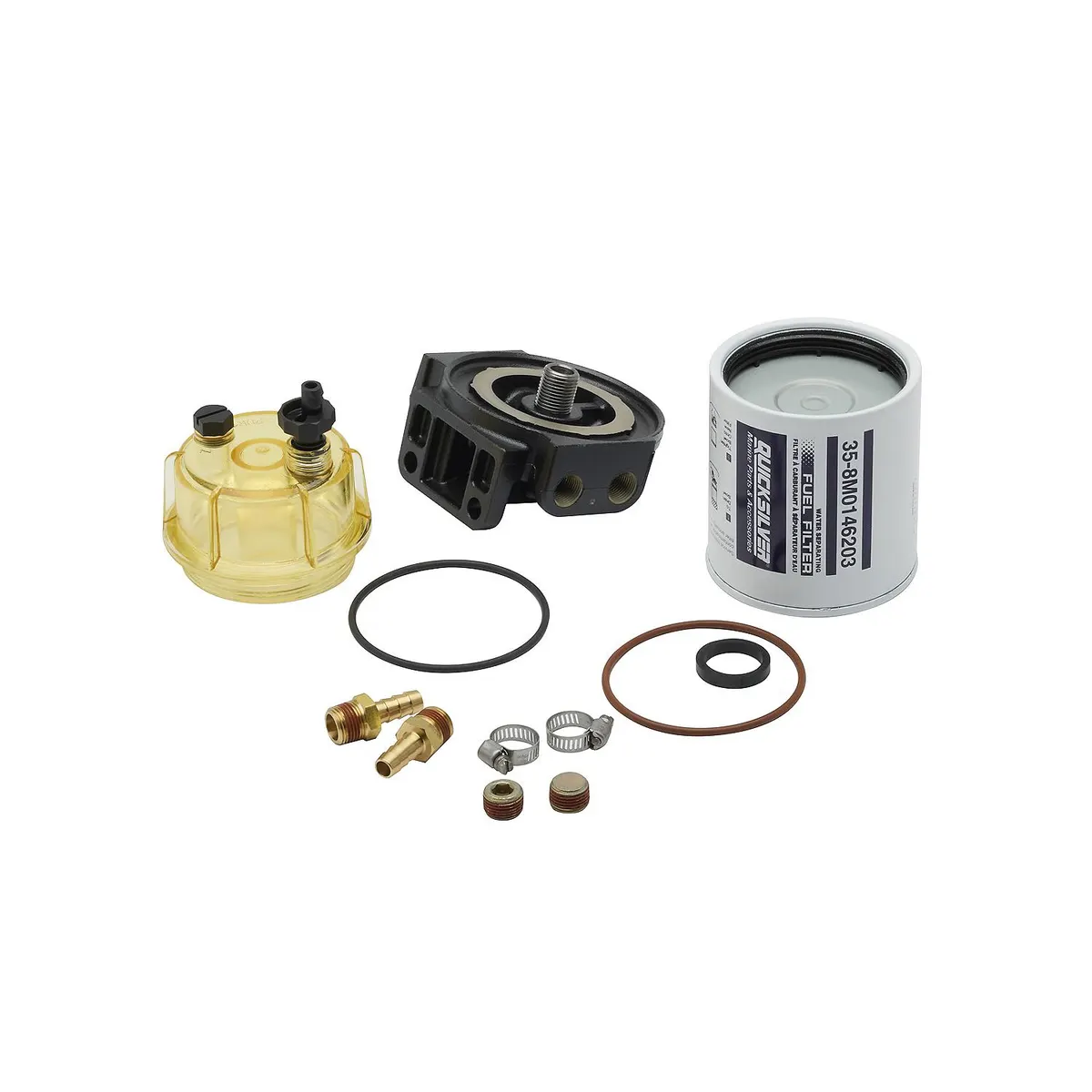Mercury 8M0097838 Water Separating Fuel Filter Kit for Select Mercury 40-115hp and 135-150hp SeaPro Outboards