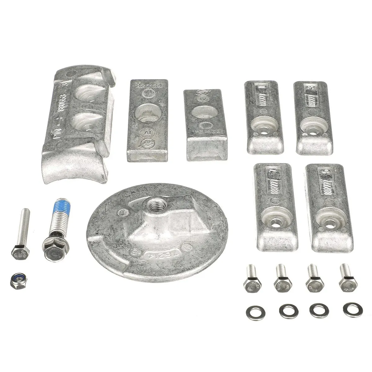 Quicksilver 8M0126670 Aluminum Anode Kit for Mercury 200-300hp L6 Verado Outboards