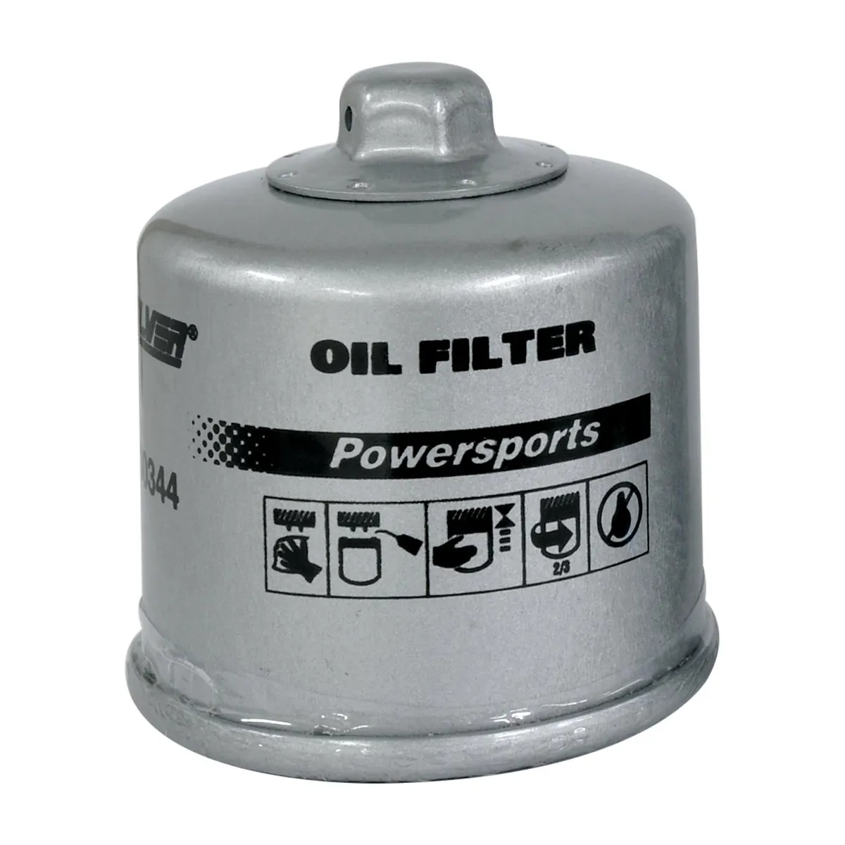 Quicksilver 8M0130344 Engine Oil Filter for Arctic Cat, Honda, Kawasaki, MV Agusta, Suzuki, Triumph, and Yamaha ATVs, UTVs, PWCs, and Motorcycles