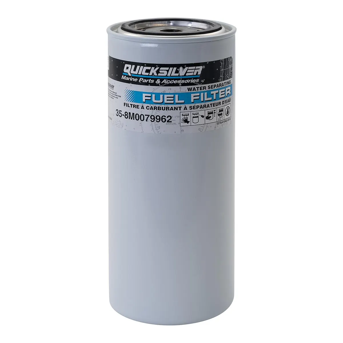 Quicksilver 8M0082290 High Capacity Water Separating Fuel Filter Kit for Outboard or Sterndrive and Inboard Engines