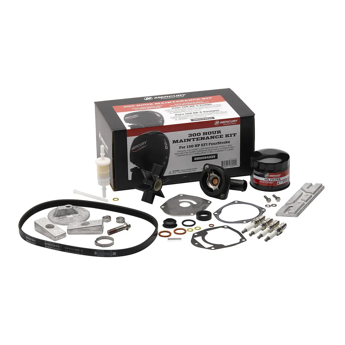Mercury 8M0094233 150hp FourStroke 300 Hour Maintenance Kit